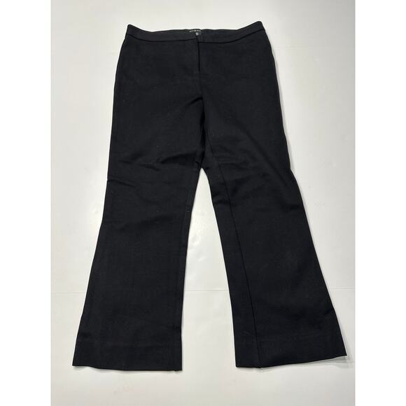 Max & Mia Pants - MAX & MIA Size Small BLACK Capri Crop PONTE KNIT Stretch PANTS Zip Front